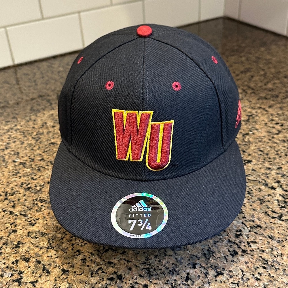Warner University Royals Adidas Fitted Hat 7 3/4 Black Deadstock New